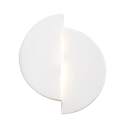 Ambiance ADA Offset Circle LED Wall Light in Gloss White.