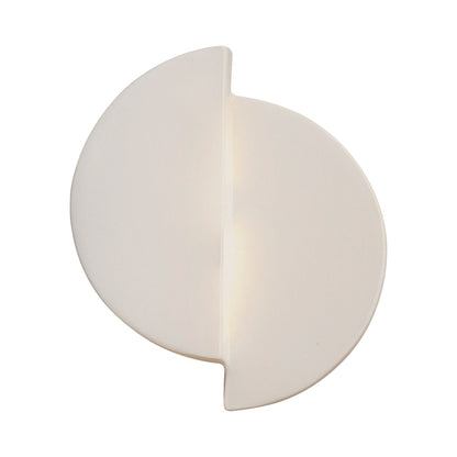 Ambiance ADA Offset Circle LED Wall Light in Matte White.