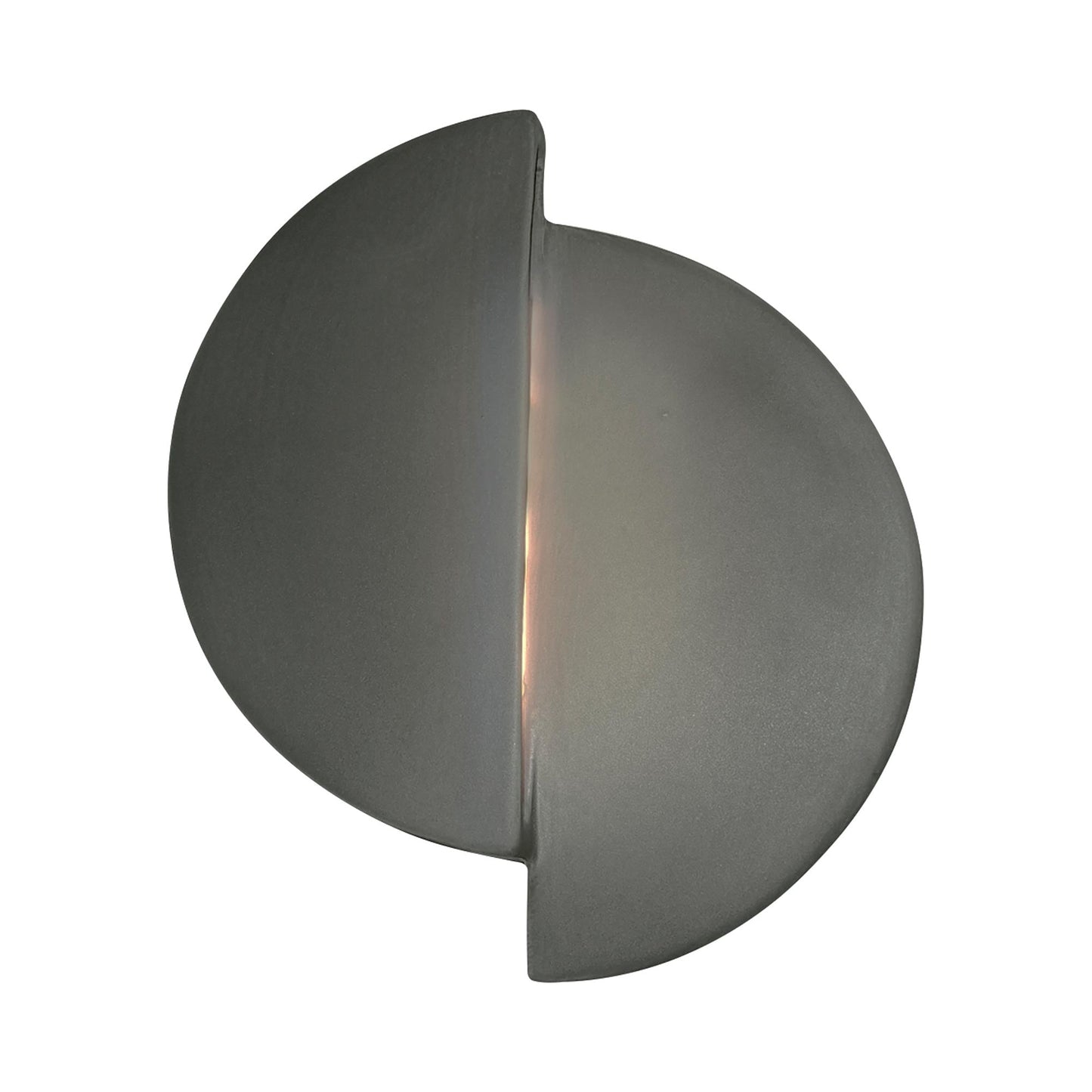 Ambiance ADA Offset Circle LED Wall Light in Pewter Green.