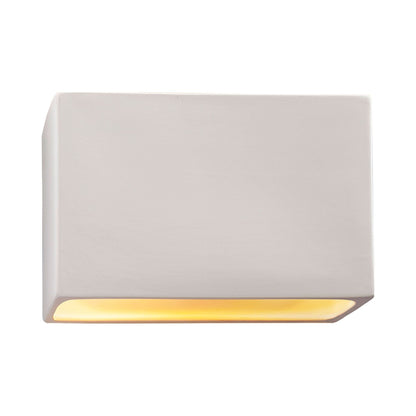 Ambiance ADA Rectangle Closed Top Outdoor Wall Light in Bisque.