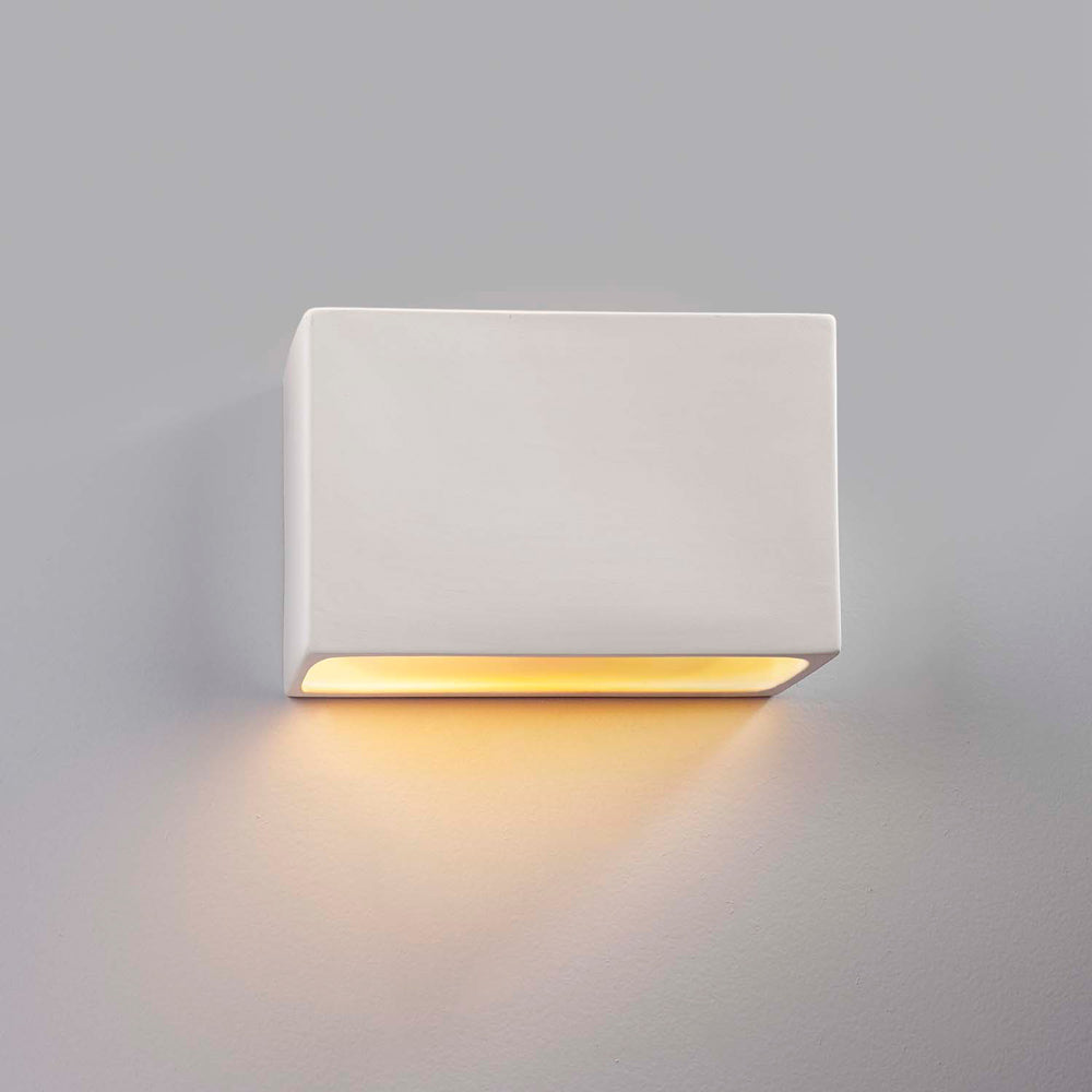 Ambiance ADA Rectangle Closed Top Outdoor Wall Light in Detail.