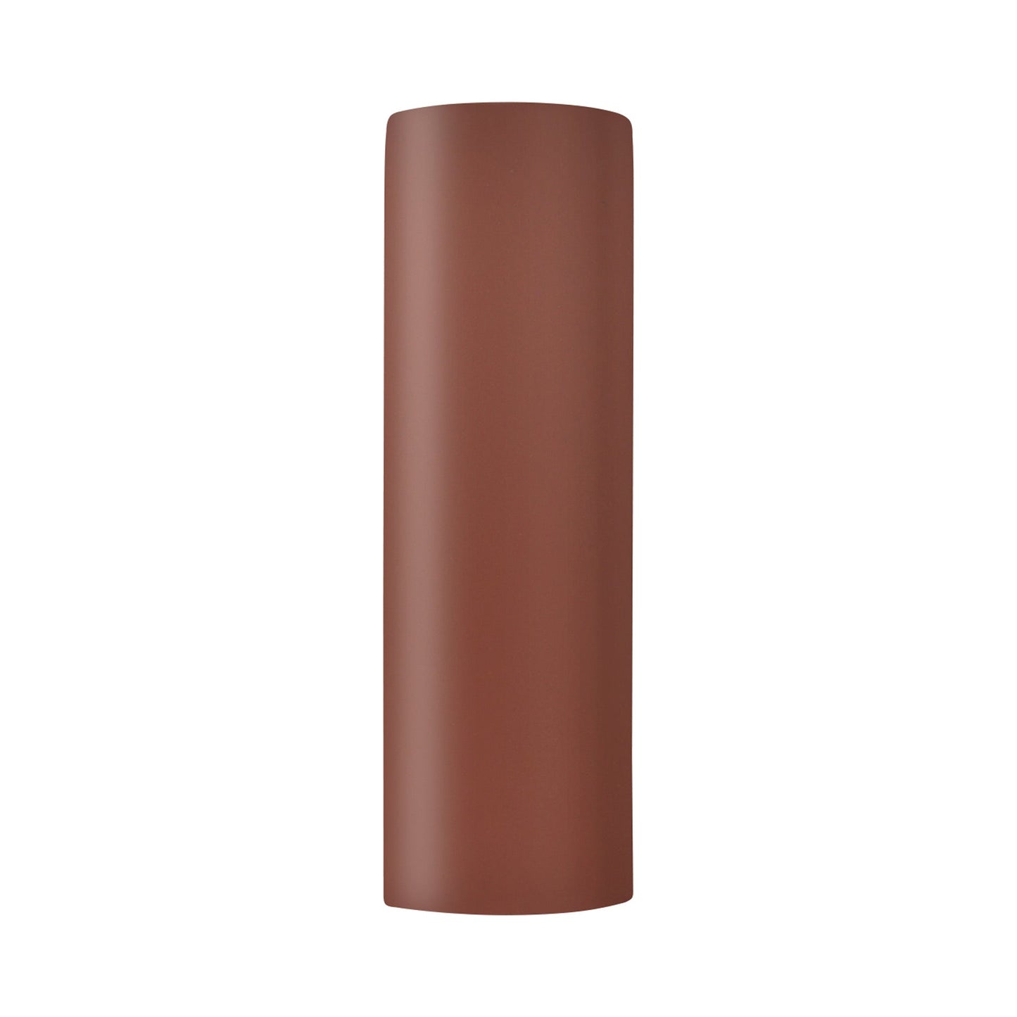 Ambiance ADA Tube Closed Top Outdoor Wall Light in Canyon Clay.