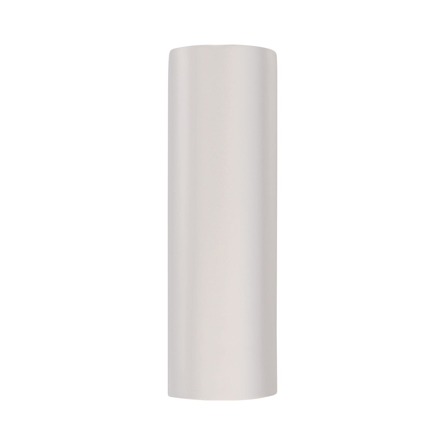 Ambiance ADA Tube Closed Top Outdoor Wall Light in Gloss White.