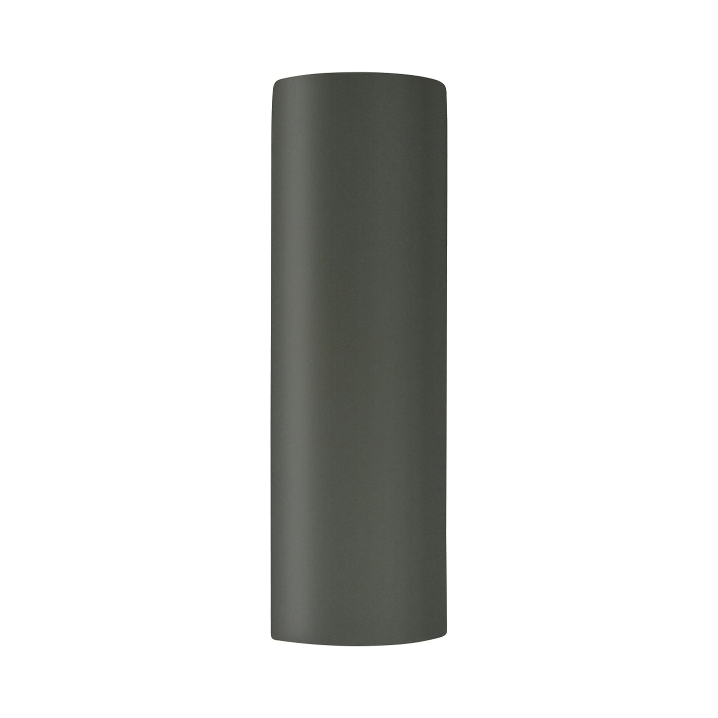 Ambiance ADA Tube Closed Top Outdoor Wall Light in Pewter Green.