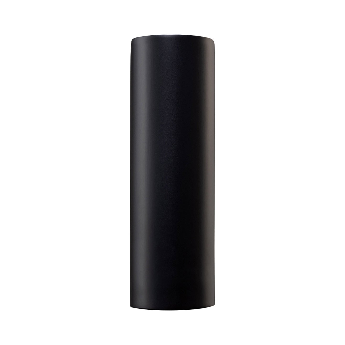 Ambiance ADA Tube Open Top and Bottom Wall Light in Carbon Matte Black.