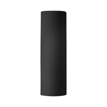 Ambiance ADA Tube Open Top and Bottom Wall Light in Carbon Matte Black/Champagne Gold.
