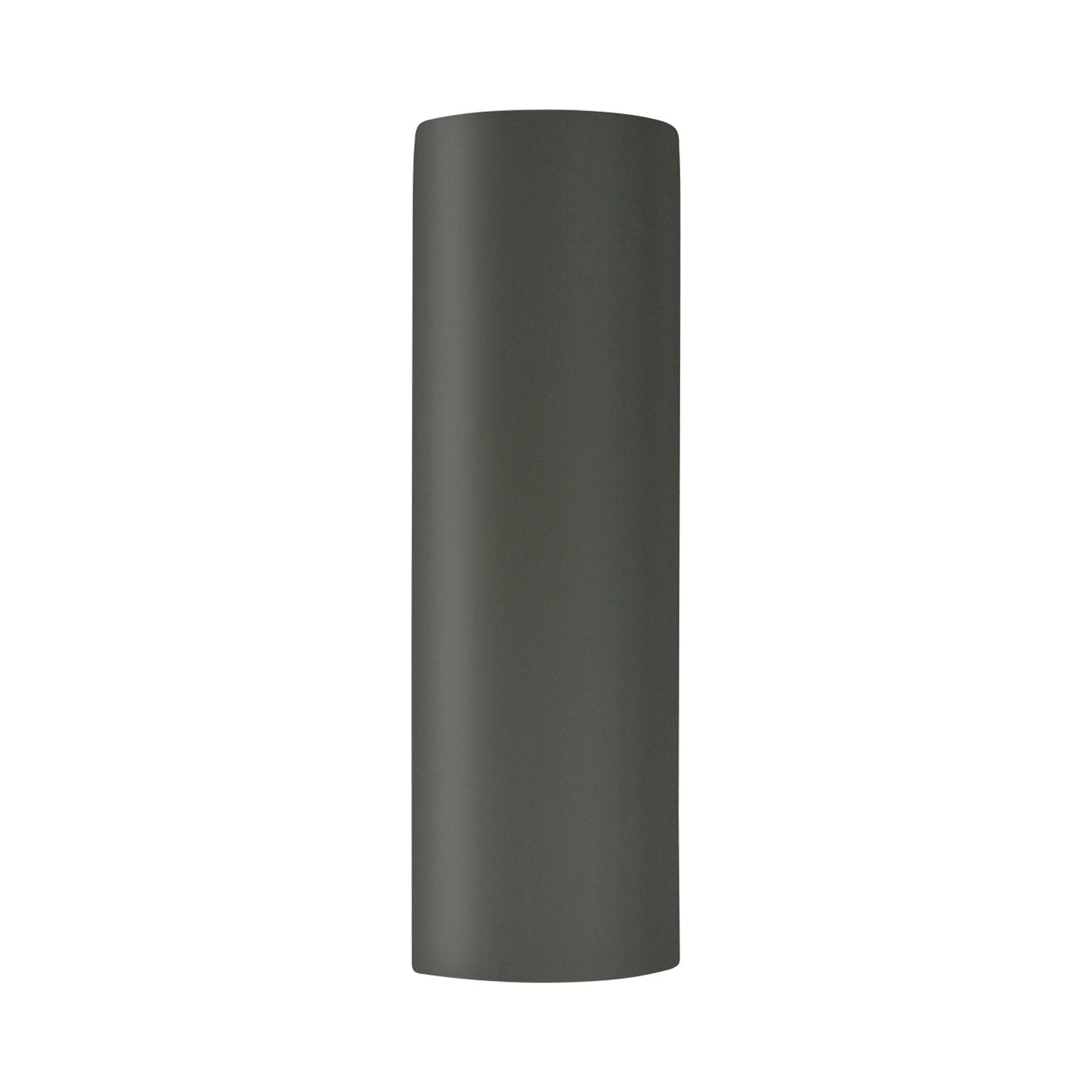 Ambiance ADA Tube Open Top and Bottom Wall Light in Pewter Green.
