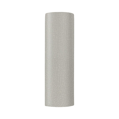 Ambiance ADA Tube Open Top and Bottom Wall Light in White Crackle.