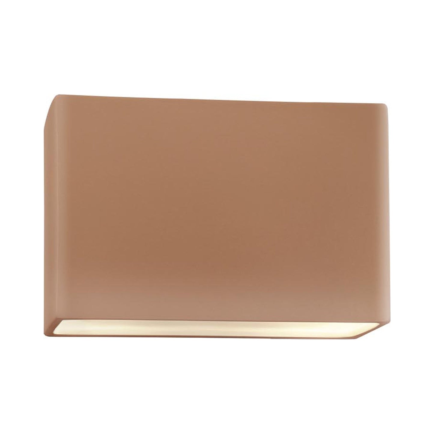 Ambiance ADA Wide Rectangle Open Top and Bottom Wall Light in Adobe.