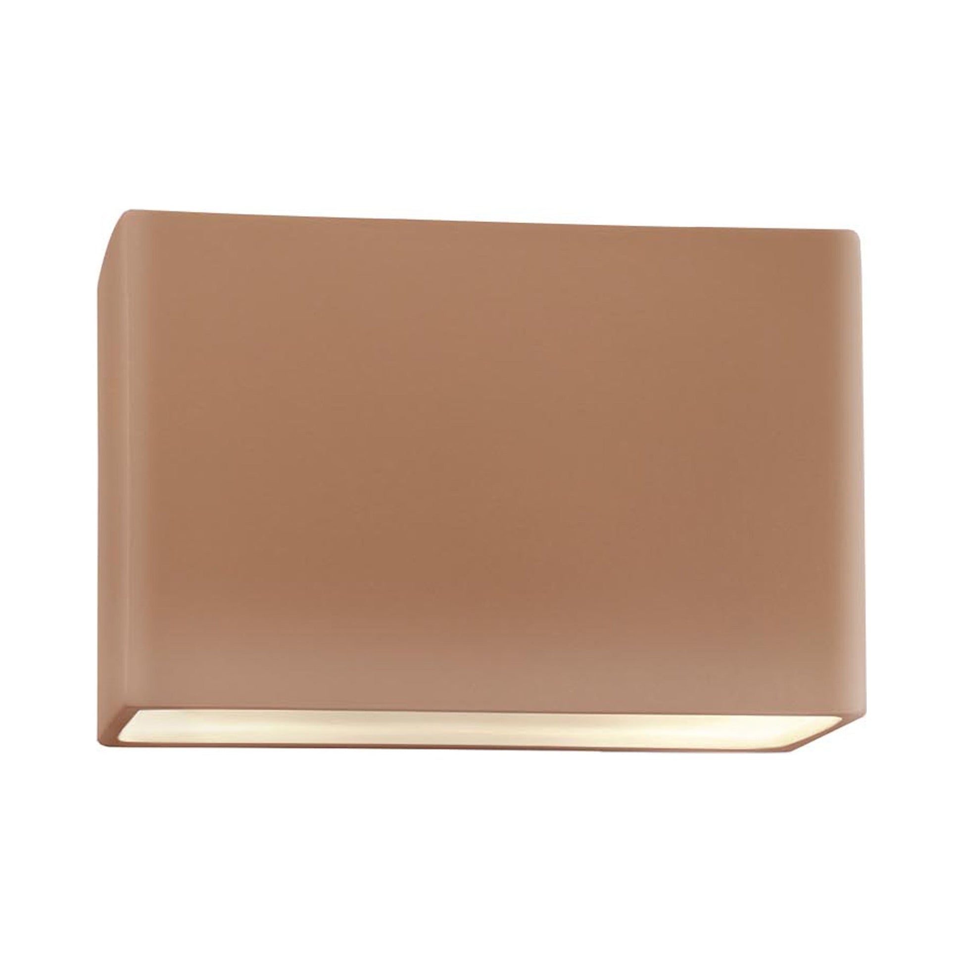 Ambiance ADA Wide Rectangle Open Top and Bottom Wall Light in Adobe.