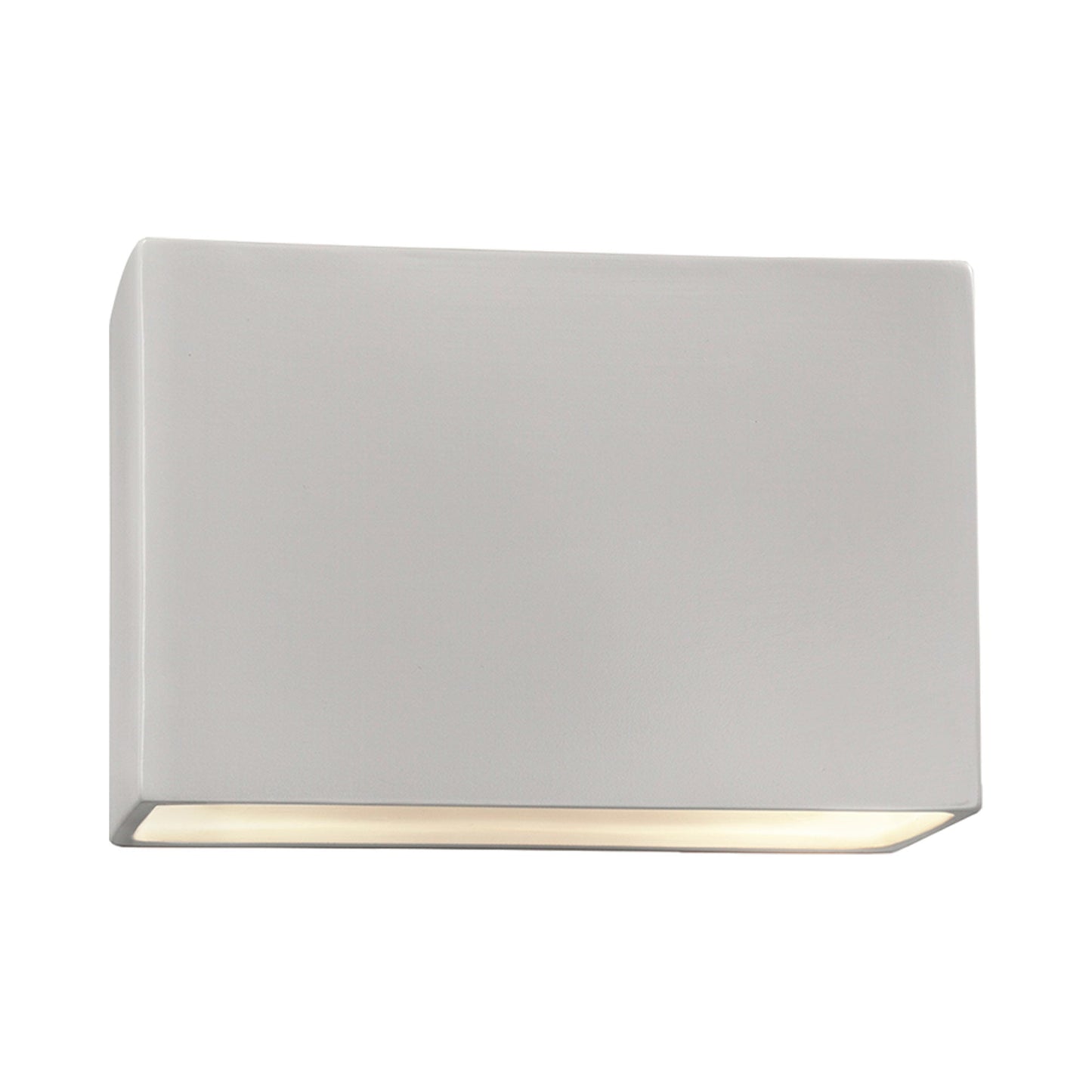 Ambiance ADA Wide Rectangle Open Top and Bottom Wall Light in Bisque.