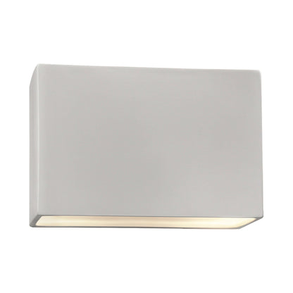 Ambiance ADA Wide Rectangle Open Top and Bottom Wall Light in Bisque.