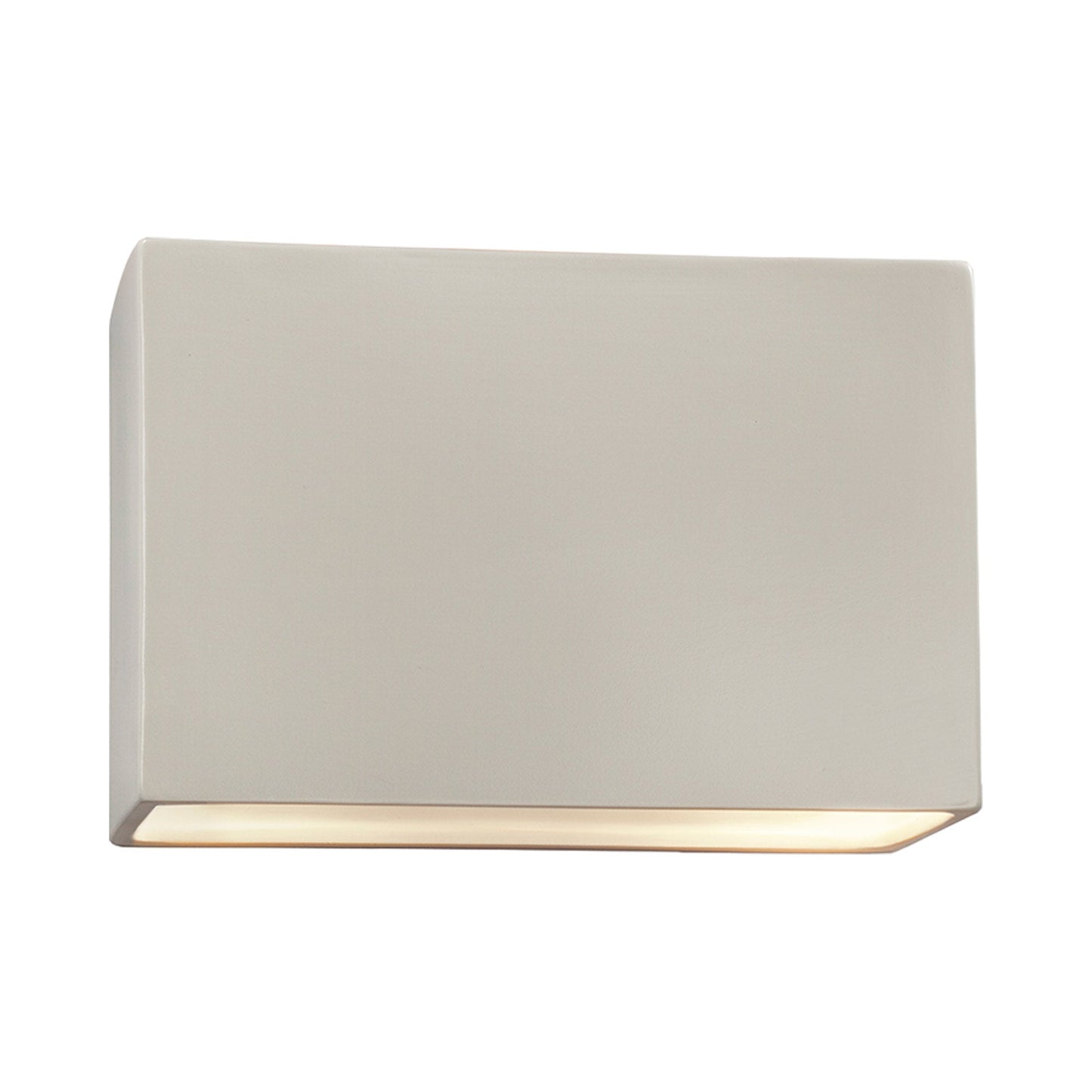 Ambiance ADA Wide Rectangle Open Top and Bottom Wall Light in Matte White.
