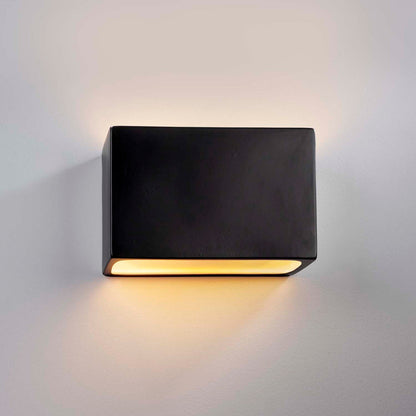 Ambiance ADA Wide Rectangle Open Top and Bottom Wall Light in Detail.