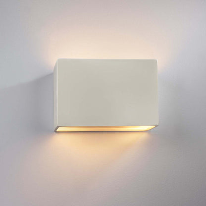 Ambiance ADA Wide Rectangle Open Top and Bottom Wall Light in Detail.