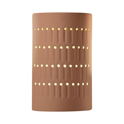 Ambiance Cactus Cylinder Open Top and Bottom Wall Light in Adobe.
