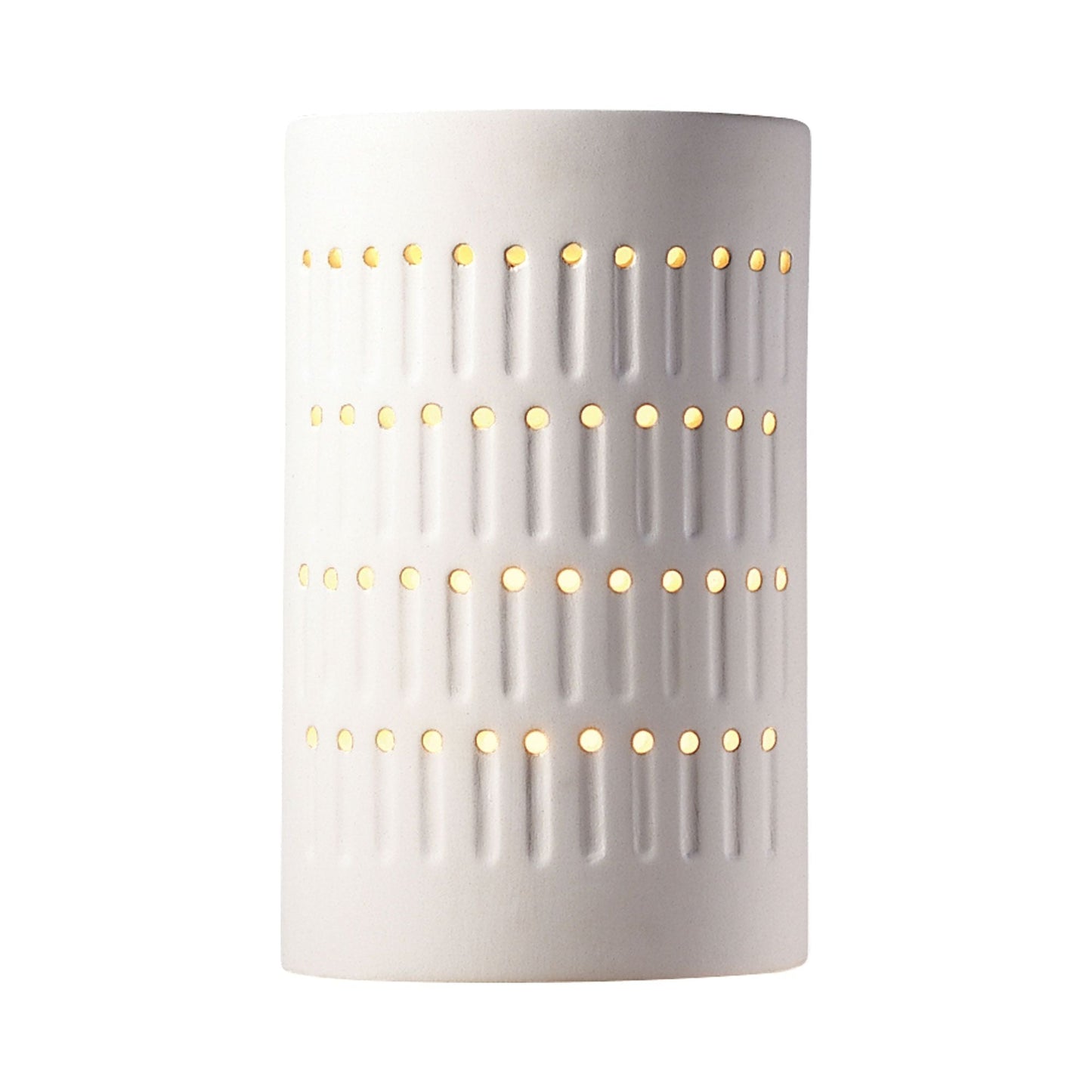 Ambiance Cactus Cylinder Open Top and Bottom Wall Light in Bisque.