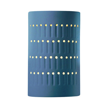Ambiance Cactus Cylinder Open Top and Bottom Wall Light in Midnight Sky.