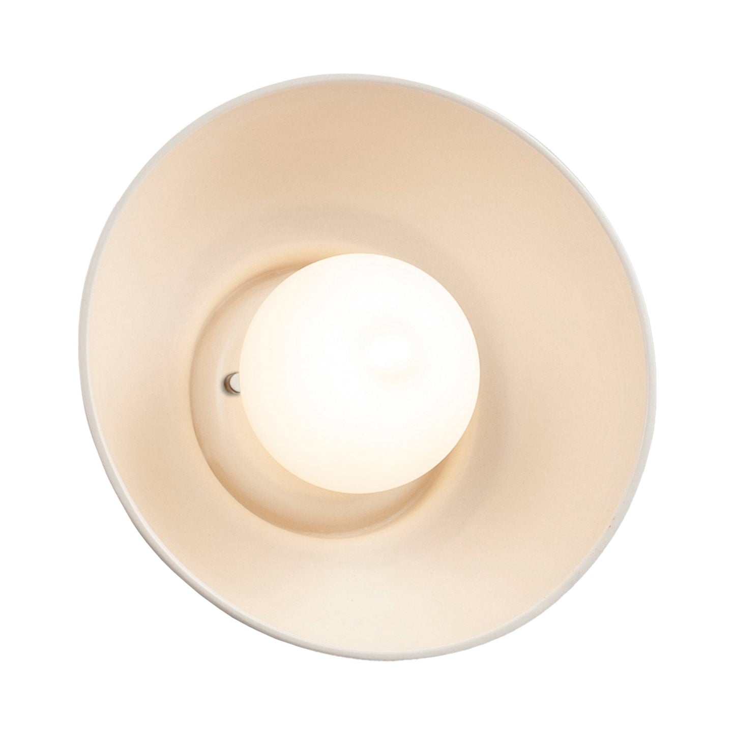 Ambiance Coupe Wall Light in Matte White.