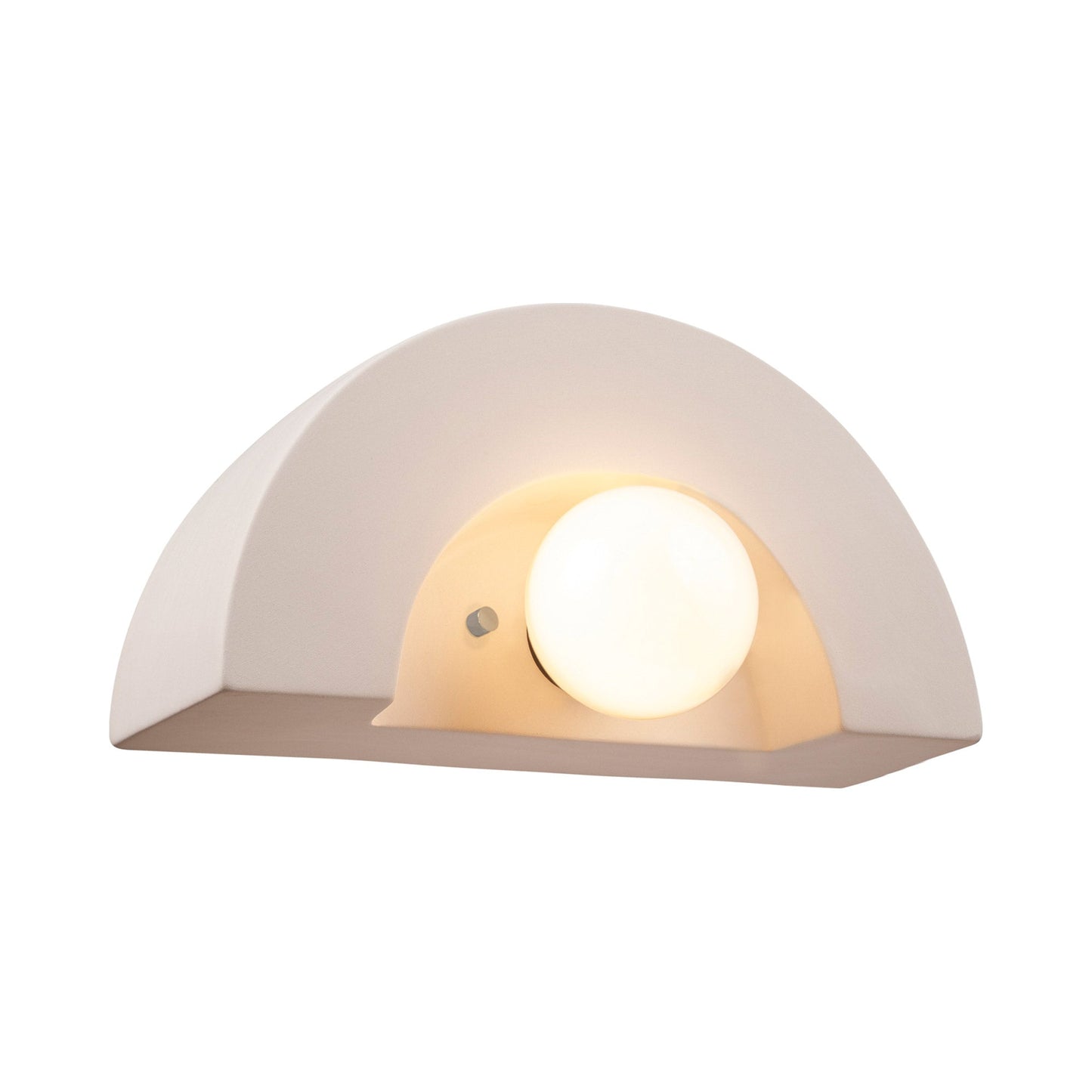 Ambiance Crescent Wall Light in Bisque.