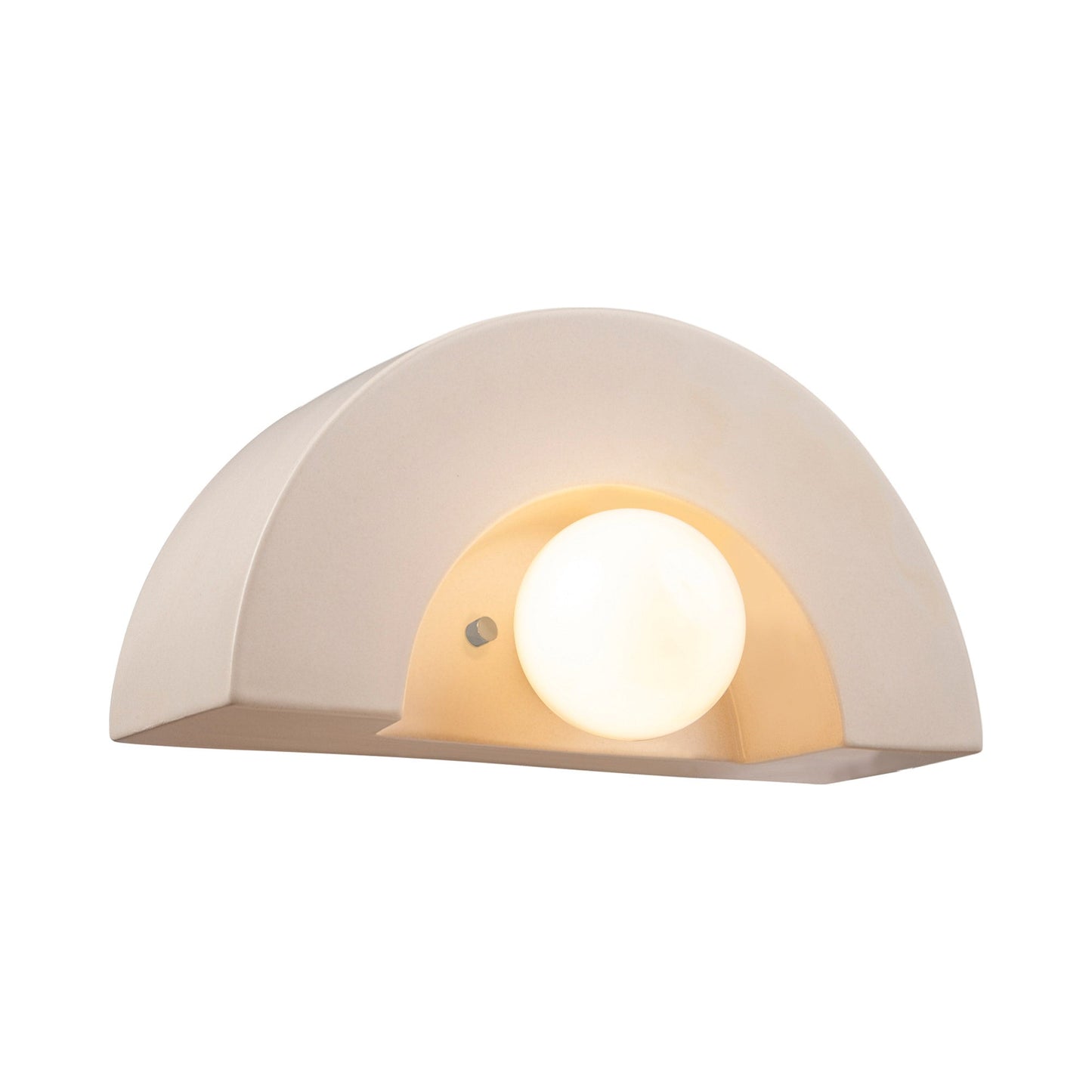 Ambiance Crescent Wall Light in Matte White.