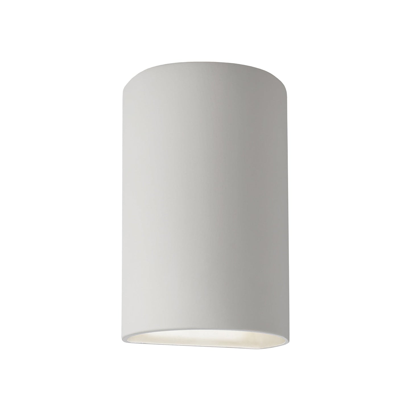 Ambiance Cylinder Closed Top Outdoor Wall Light in Bisque (Small).
