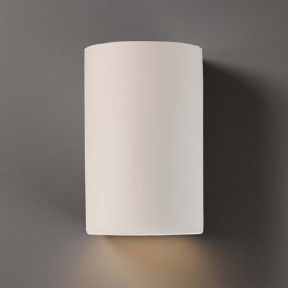 Ambiance Cylinder Closed Top Outdoor Wall Light in Detail.