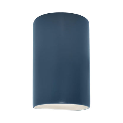 Ambiance Cylinder Closed Top Wall Light in Midnight Sky.