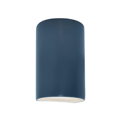 Ambiance Cylinder Open Top and Bottom Outdoor Wall Light in Midnight Sky (Small).