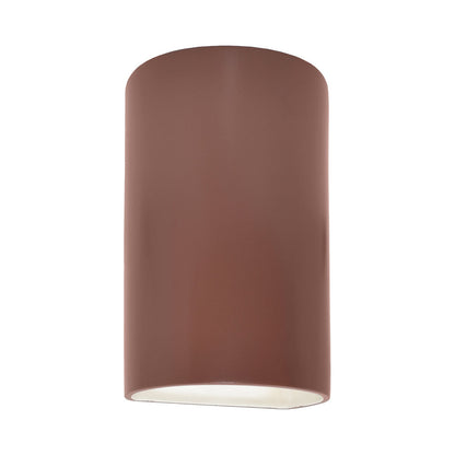 Ambiance Cylinder Open Top and Bottom Outdoor Wall Light in Canyon Clay (Large).