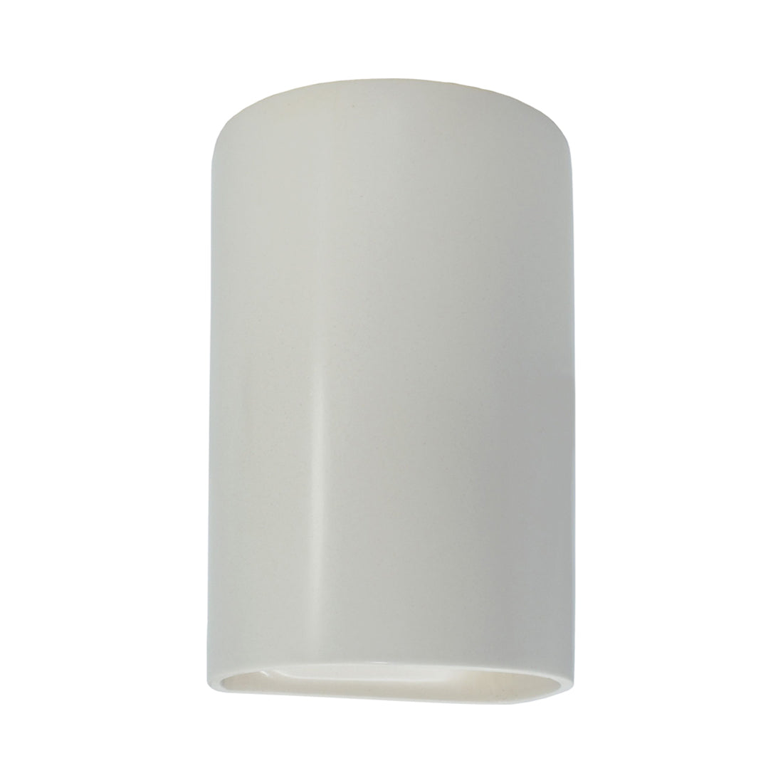 Ambiance Cylinder Open Top and Bottom Outdoor Wall Light in Matte White (Large).