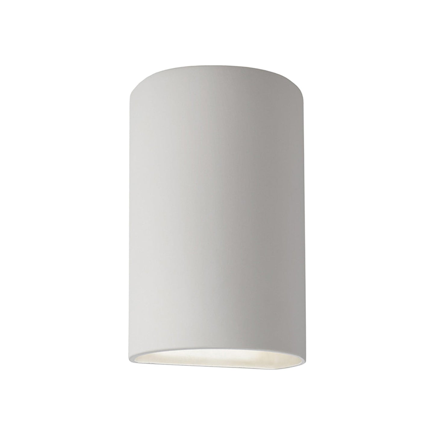 Ambiance Cylinder Open Top and Bottom Wall Light in Bisque (Small).