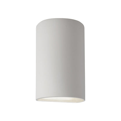 Ambiance Cylinder Open Top and Bottom Wall Light in Bisque (Small).