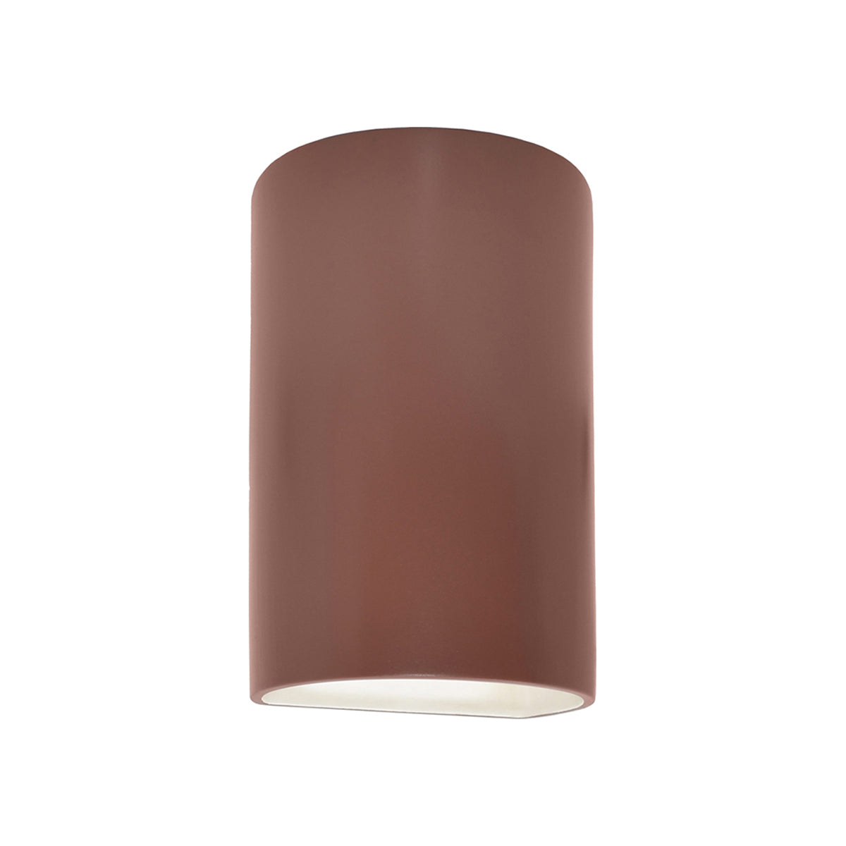 Ambiance Cylinder Open Top and Bottom Wall Light in Canyon Clay (Small).