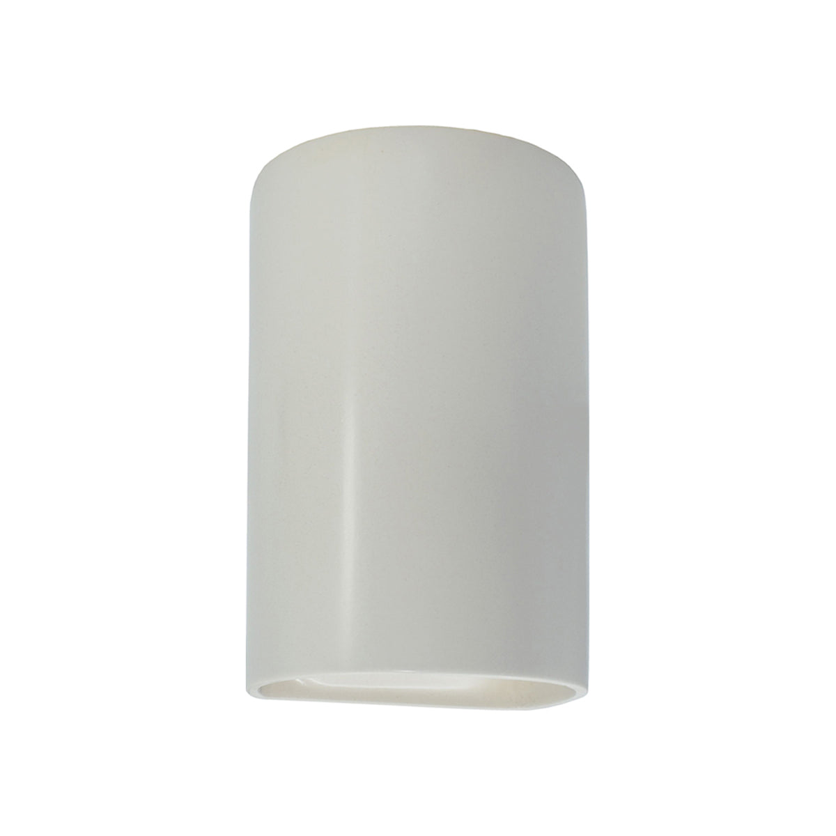 Ambiance Cylinder Open Top and Bottom Wall Light in Matte White (Small).