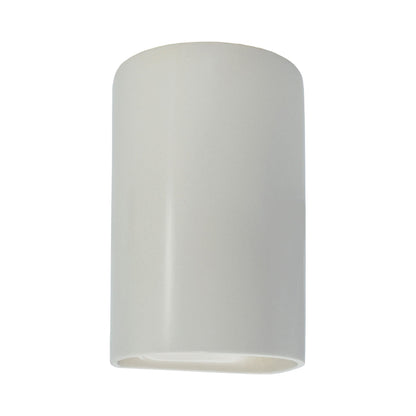 Ambiance Cylinder Open Top and Bottom Wall Light in Matte White (Large).