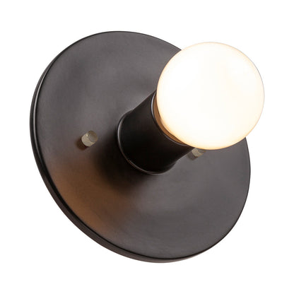 Ambiance Discus Wall Light in Carbon Matte Black.