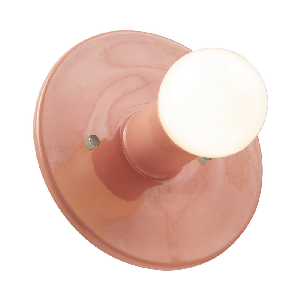Ambiance Discus Wall Light in Gloss Blush.