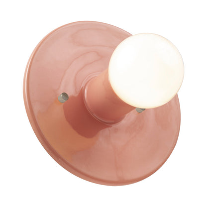 Ambiance Discus Wall Light in Gloss Blush.