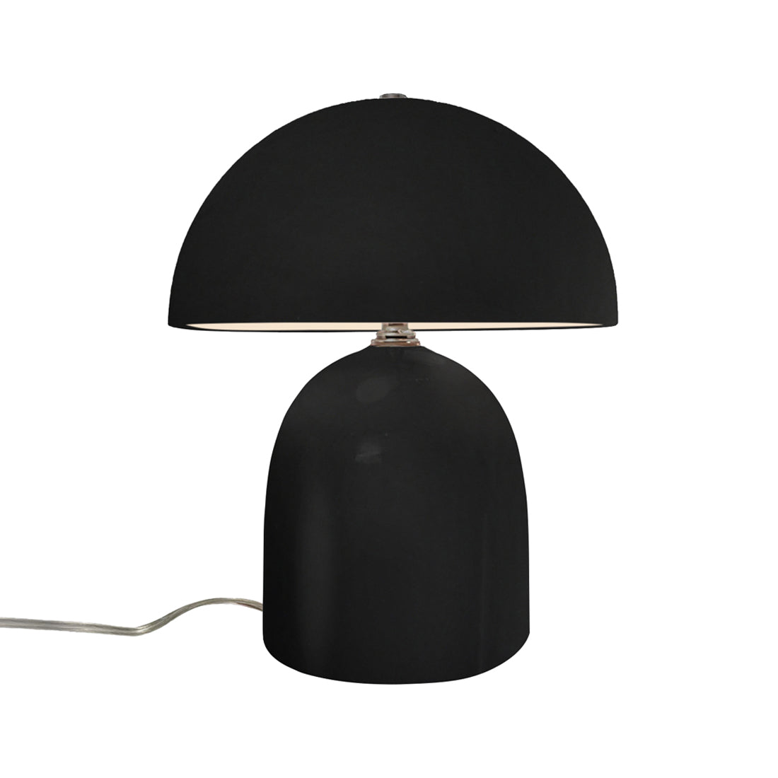 Ambiance Kava Portable Table Lamp in Carbon Matte Black (Short).