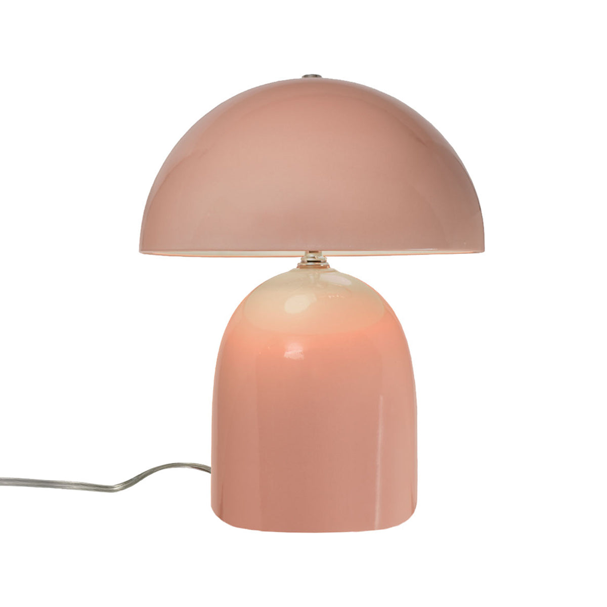 Ambiance Kava Portable Table Lamp in Gloss Blush (Short).