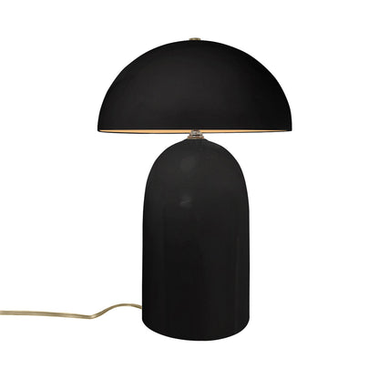 Ambiance Kava Portable Table Lamp in Carbon Matte Black/Champagne Gold (Tall).