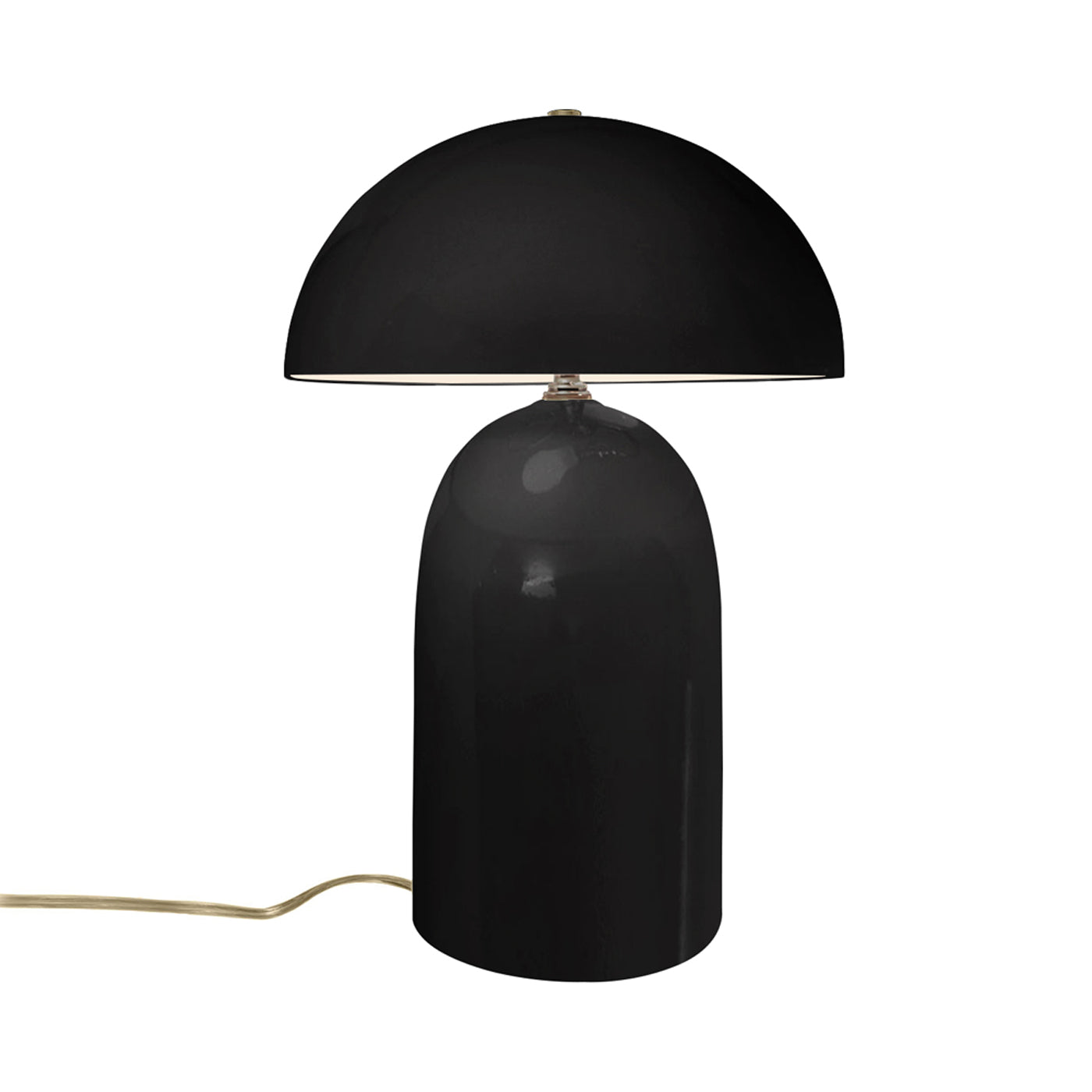 Ambiance Kava Portable Table Lamp in Gloss Black (Tall).