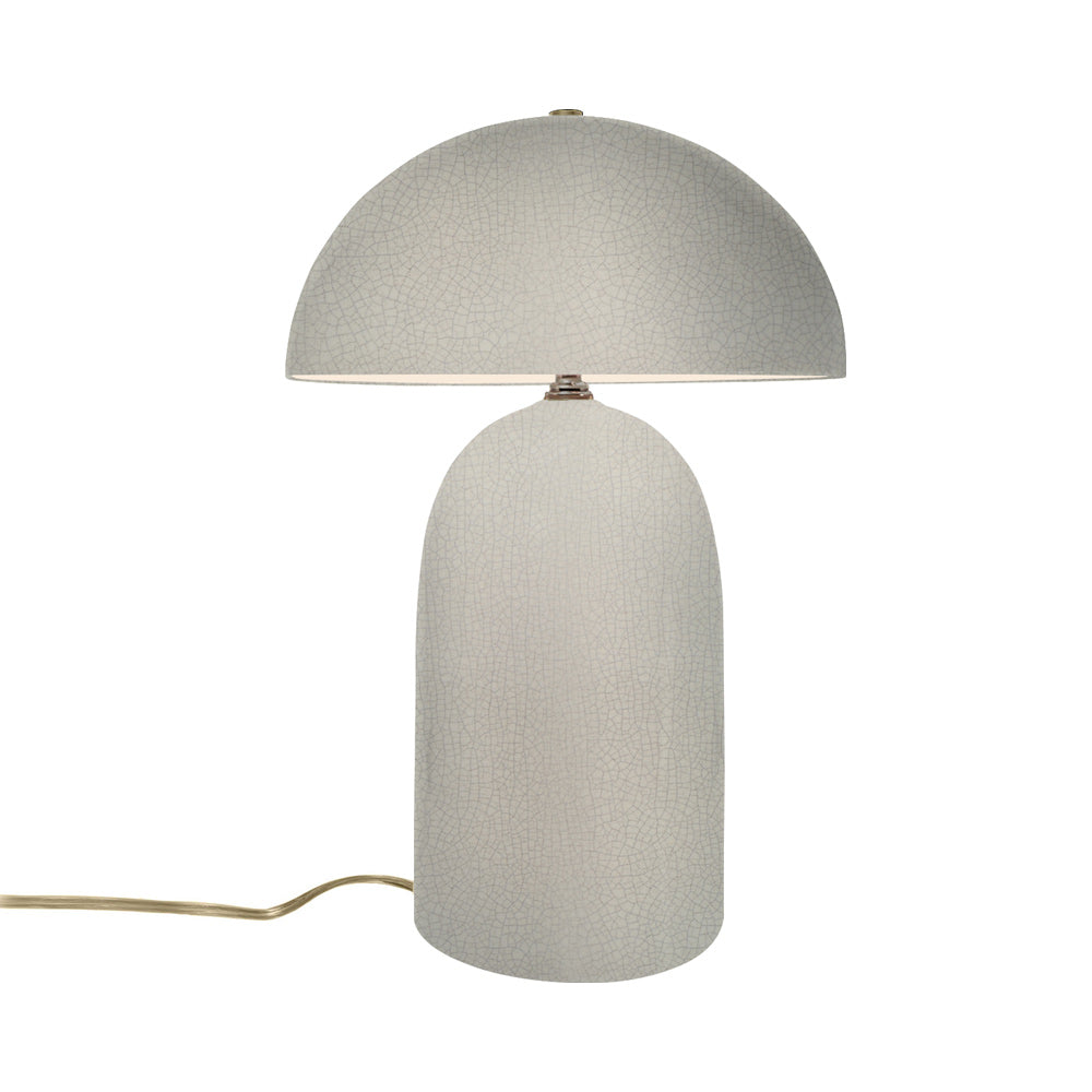 Ambiance Kava Portable Table Lamp in White Crackle (Tall).