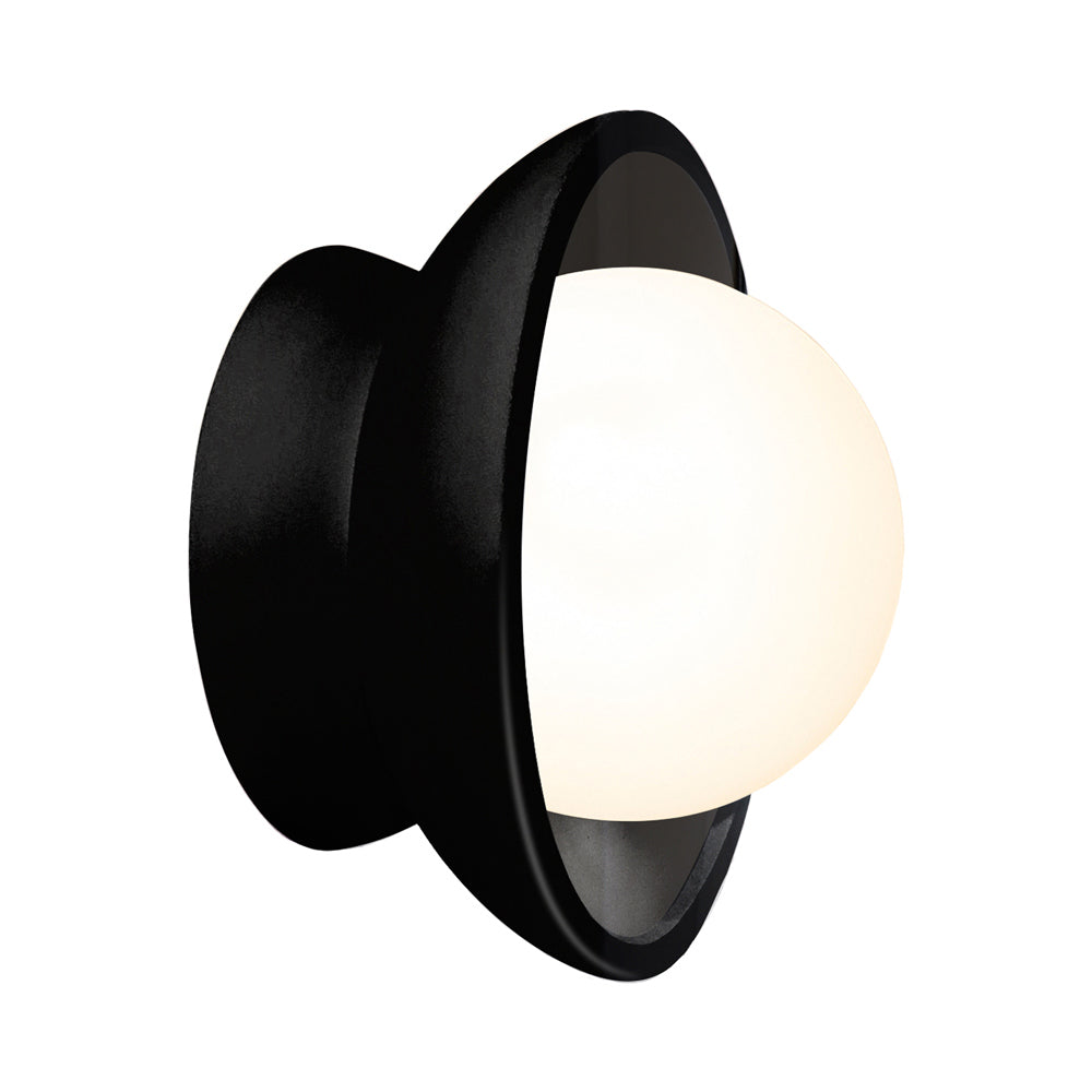 Ambiance Mini Coupe Wall Light in Gloss Black.