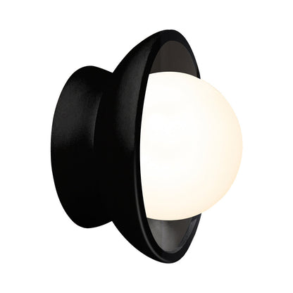 Ambiance Mini Coupe Wall Light in Gloss Black.