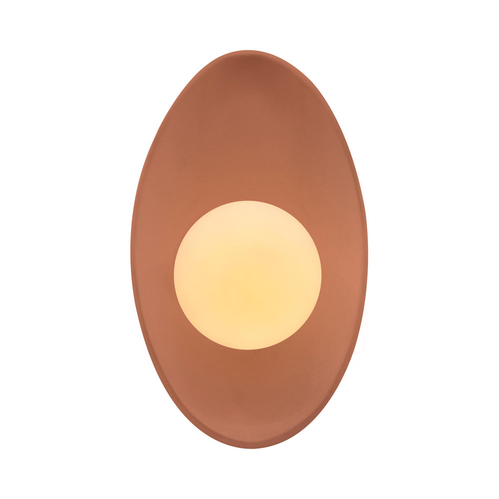 Ambiance Oval Coupe Wall Light in Adobe.