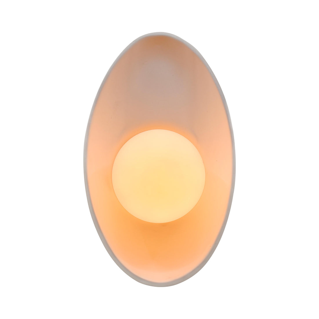 Ambiance Oval Coupe Wall Light in Bisque.