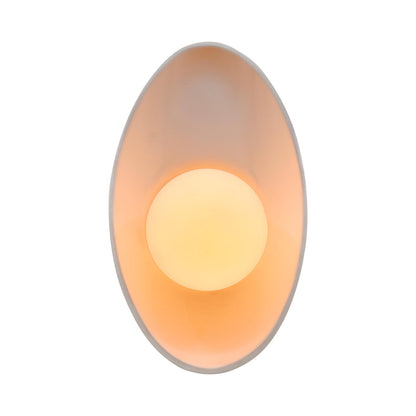Ambiance Oval Coupe Wall Light in Bisque.