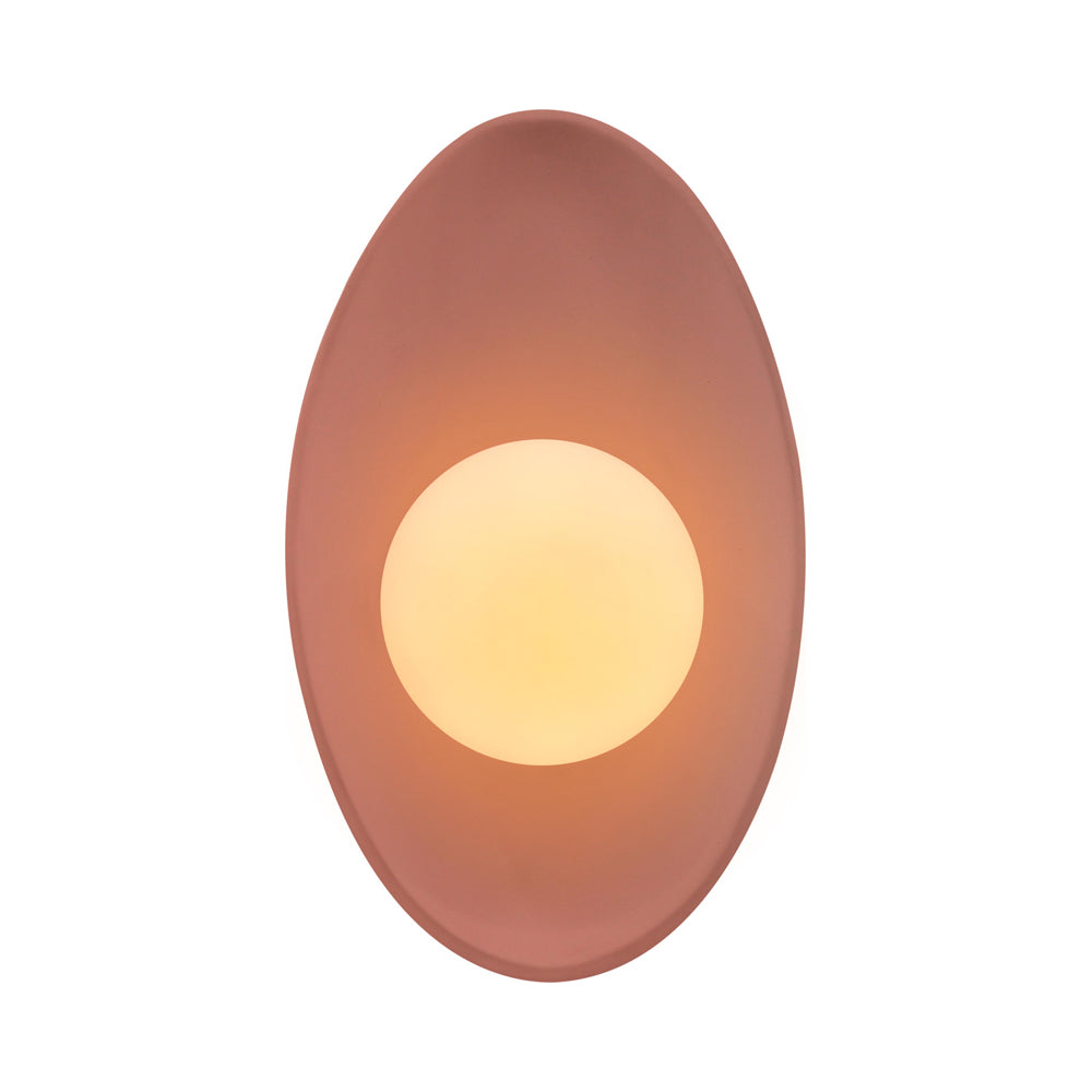 Ambiance Oval Coupe Wall Light in Canyon Clay.
